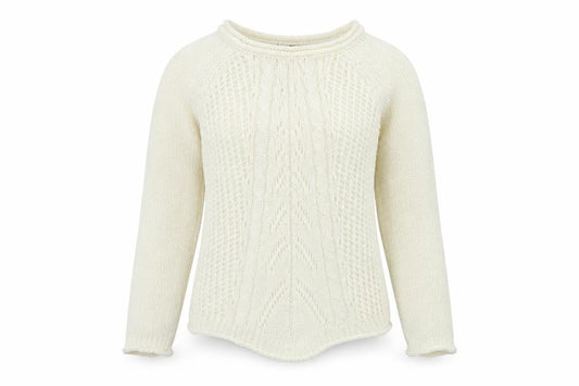 Womens UK Size 10 Atmosphere White Pullover Jumper