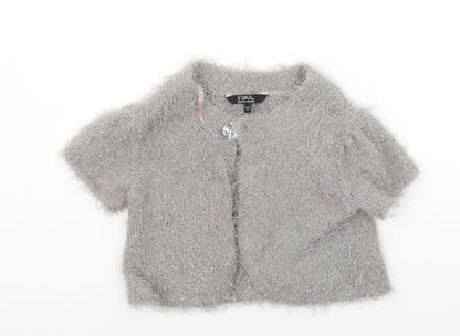 Julie mcdonald Girls Grey   Cardigan Jumper Size 11-12 Years
