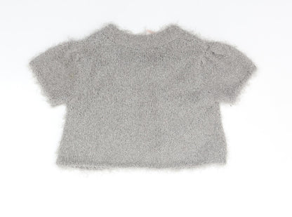 Julie mcdonald Girls Grey   Cardigan Jumper Size 11-12 Years