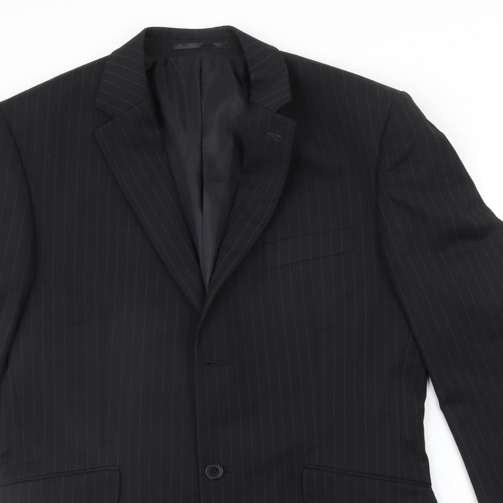 Mens UK Size L Burton Regular Black Suit Jacket