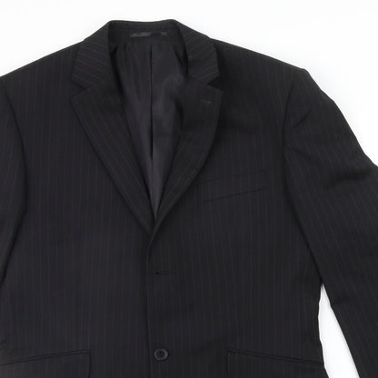 Mens UK Size L Burton Regular Black Suit Jacket