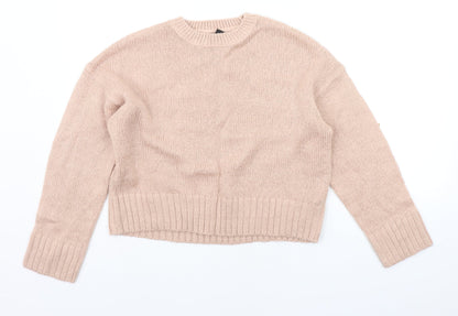 Womens UK Size S New Look Beige Pullover Jumper