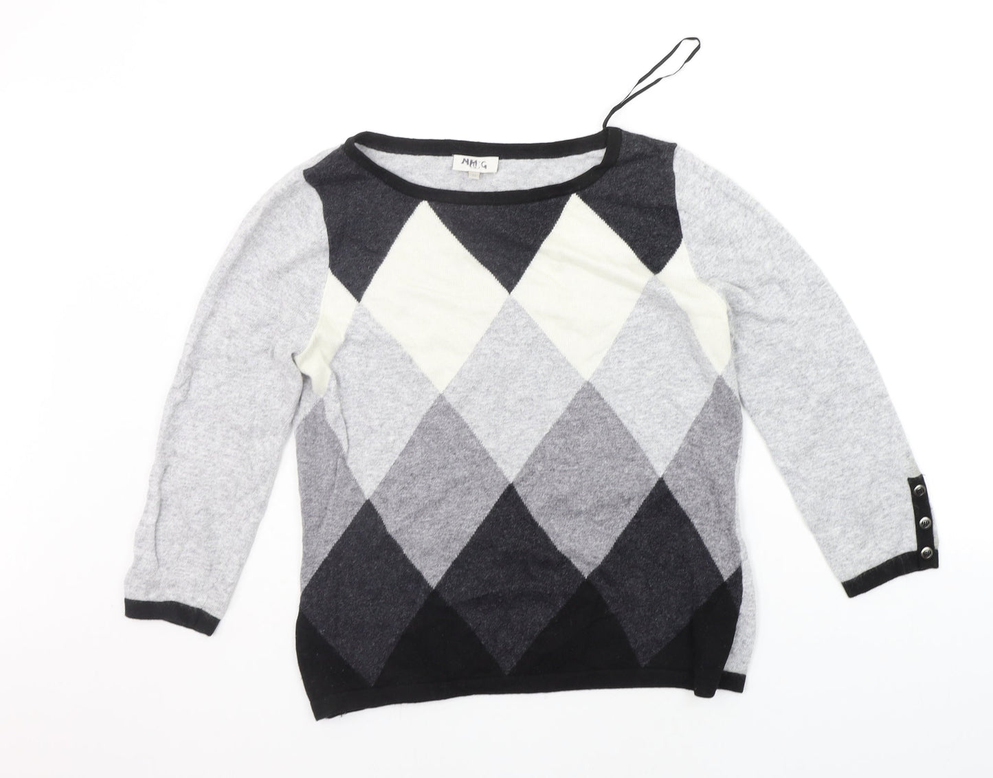Womens UK Size M county casual Grey Pullover Jumper