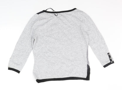 Womens UK Size M county casual Grey Pullover Jumper