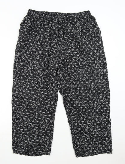 Womens UK Size XL Emma Collection Regular Fit  Black Trousers