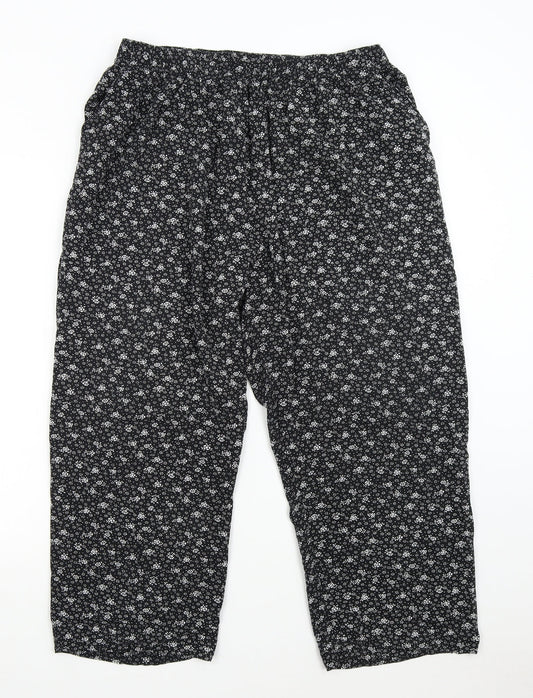 Womens UK Size XL Emma Collection Regular Fit  Black Trousers