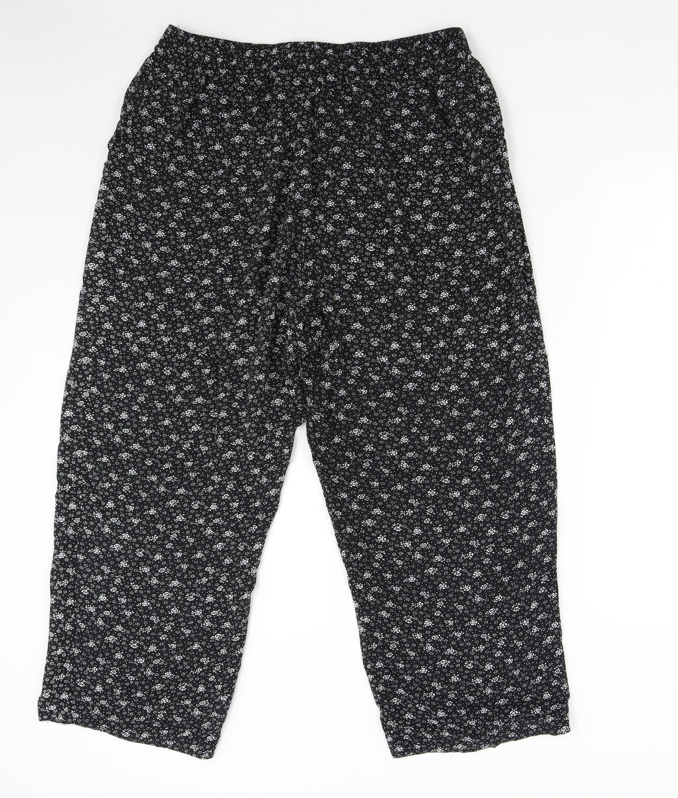 Womens UK Size XL Emma Collection Regular Fit  Black Trousers