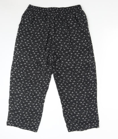 Womens UK Size XL Emma Collection Regular Fit  Black Trousers