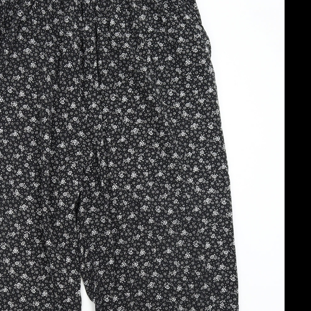 Womens UK Size XL Emma Collection Regular Fit  Black Trousers