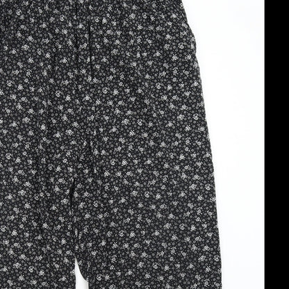Womens UK Size XL Emma Collection Regular Fit  Black Trousers