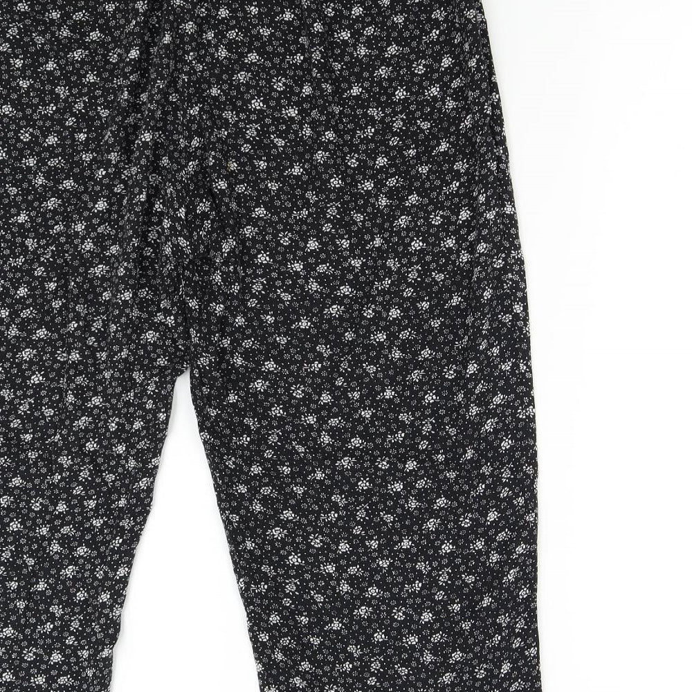 Womens UK Size XL Emma Collection Regular Fit  Black Trousers