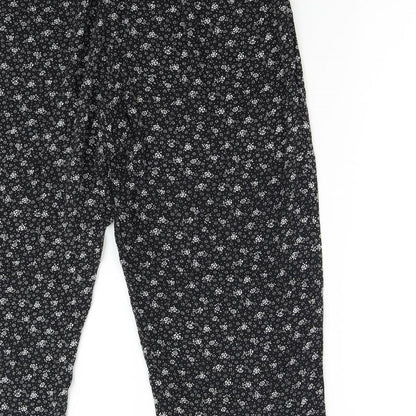 Womens UK Size XL Emma Collection Regular Fit  Black Trousers