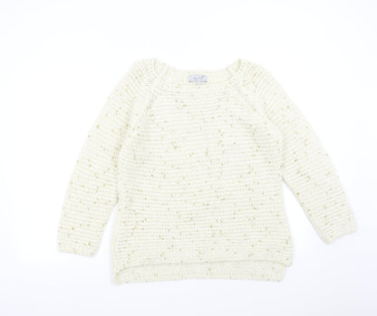 Womens UK Size 16 M&S Beige Pullover Jumper