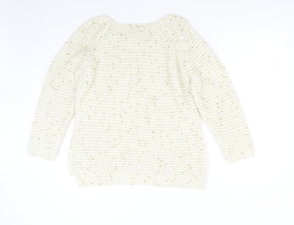 Womens UK Size 16 M&S Beige Pullover Jumper