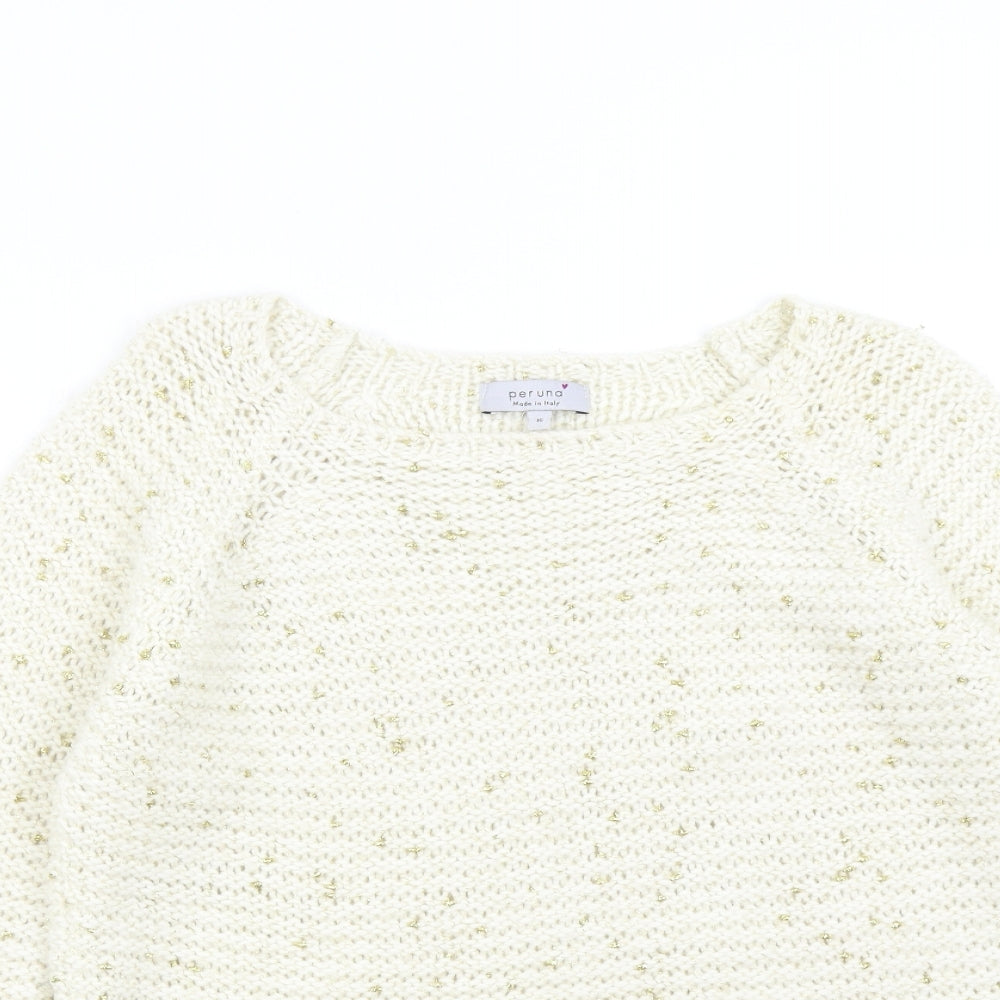 Womens UK Size 16 M&S Beige Pullover Jumper