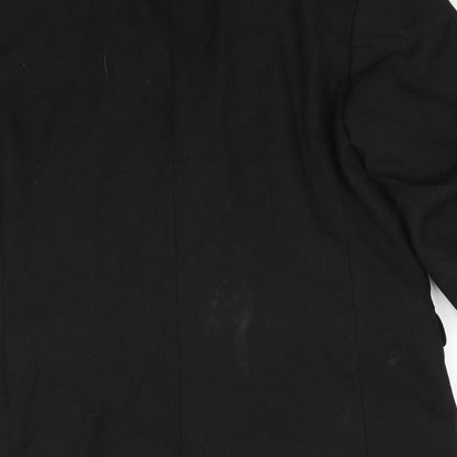 Mens UK Size 42 Woods & Gray Regular Black Suit Jacket