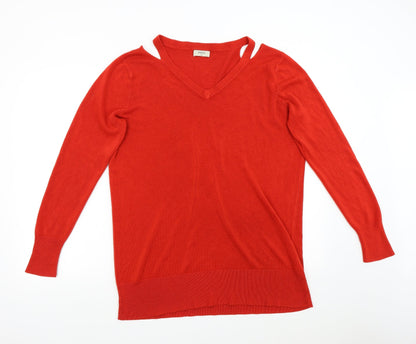 Womens UK Size XL Matalan Red Pullover Jumper