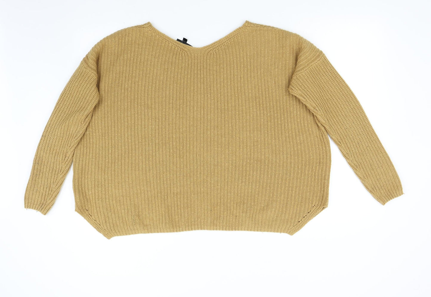 Womens UK Size 8 Topshop Brown Pullover Jumper