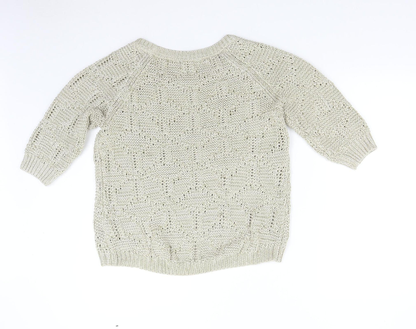 Womens UK Size 14 m&s Gold Pullover Jumper