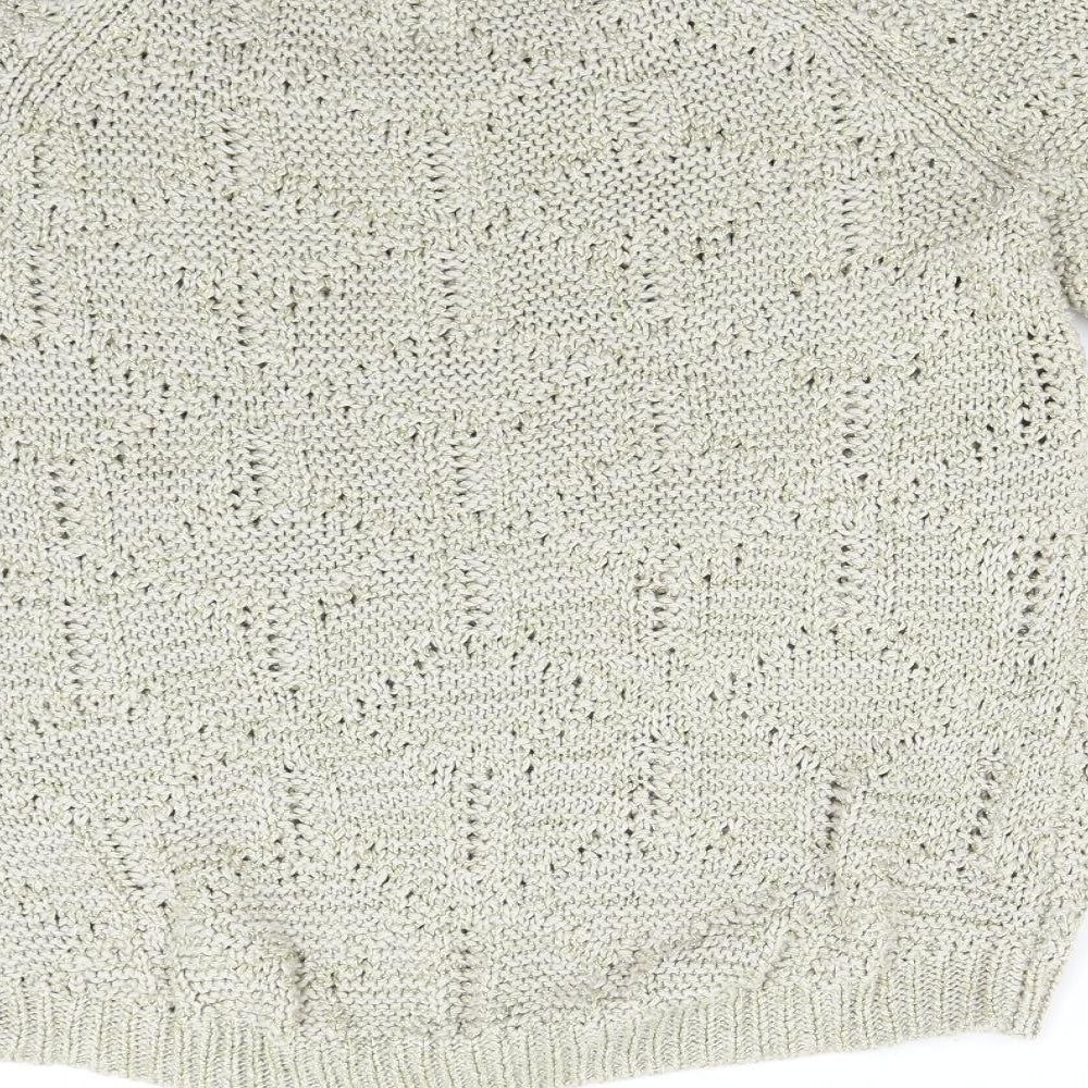 Womens UK Size 14 m&s Gold Pullover Jumper
