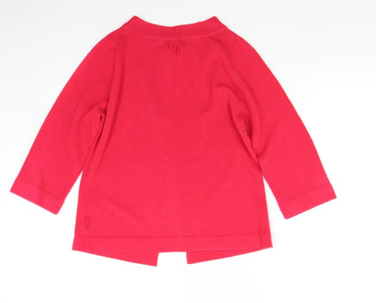 Womens UK Size M sARAH hAMILTON Pink Cardigan Jumper