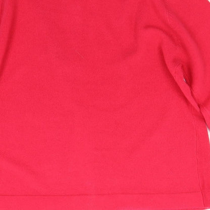 Womens UK Size M sARAH hAMILTON Pink Cardigan Jumper