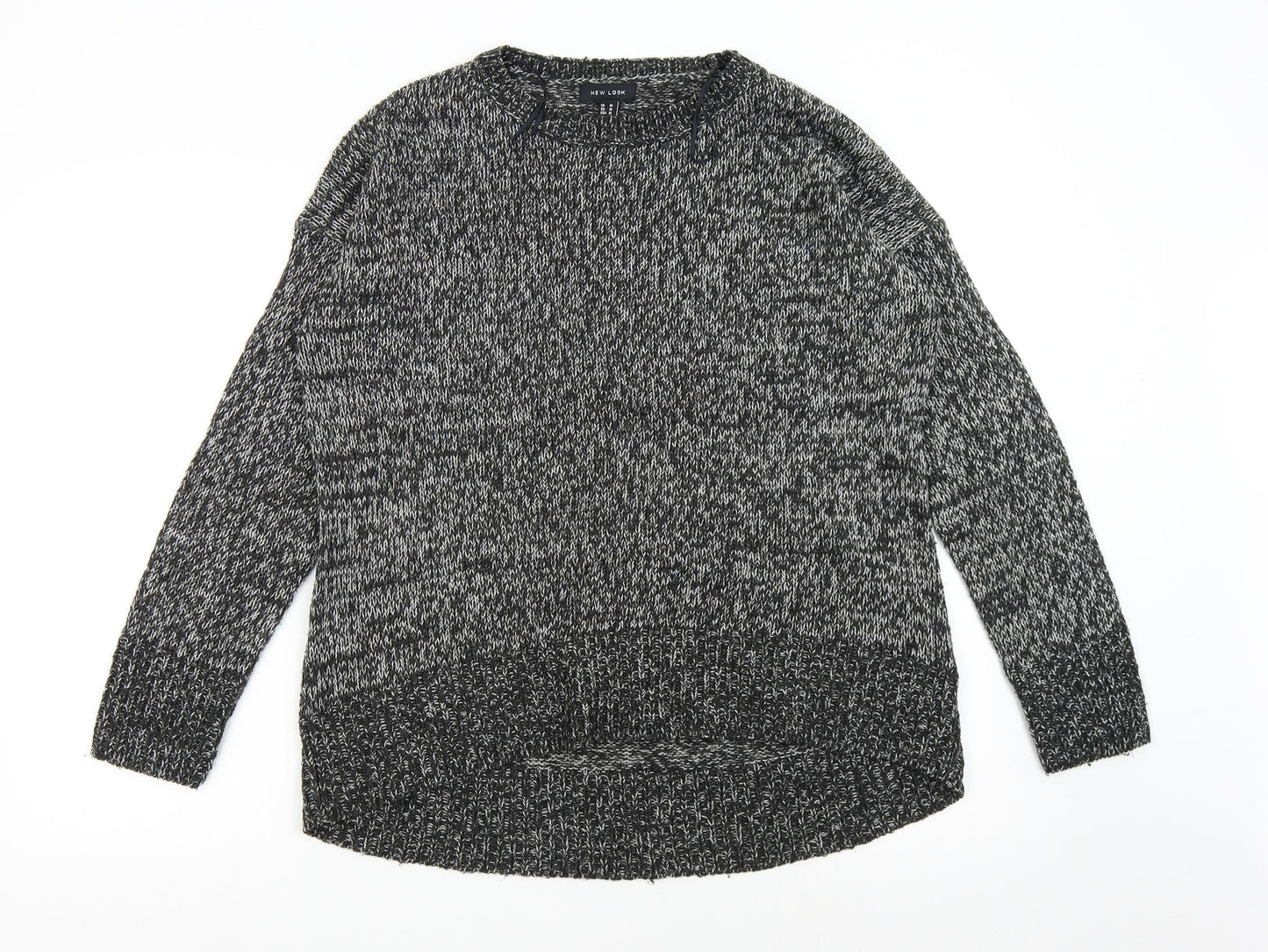 Womens UK Size M New Look Grey Pullover Jumper