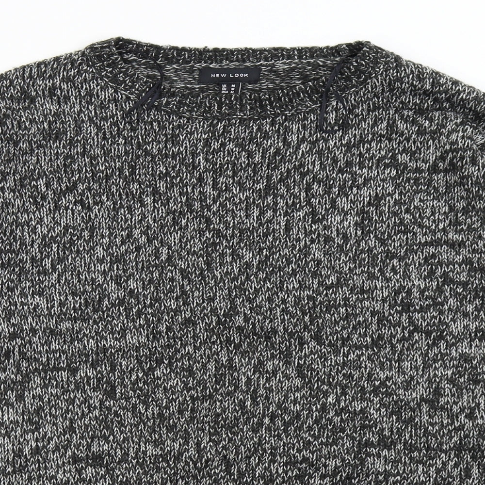 Womens UK Size M New Look Grey Pullover Jumper