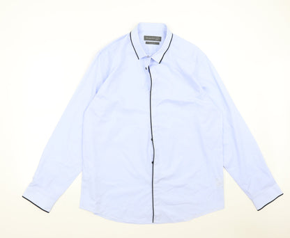 Primark Mens Blue    Button-Up Size XL