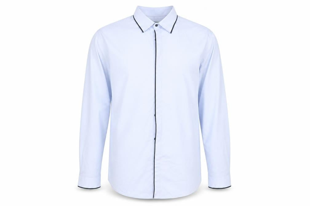 Mens UK Size XL Primark Blue  Button-Up Long Sleeve Casual Shirt
