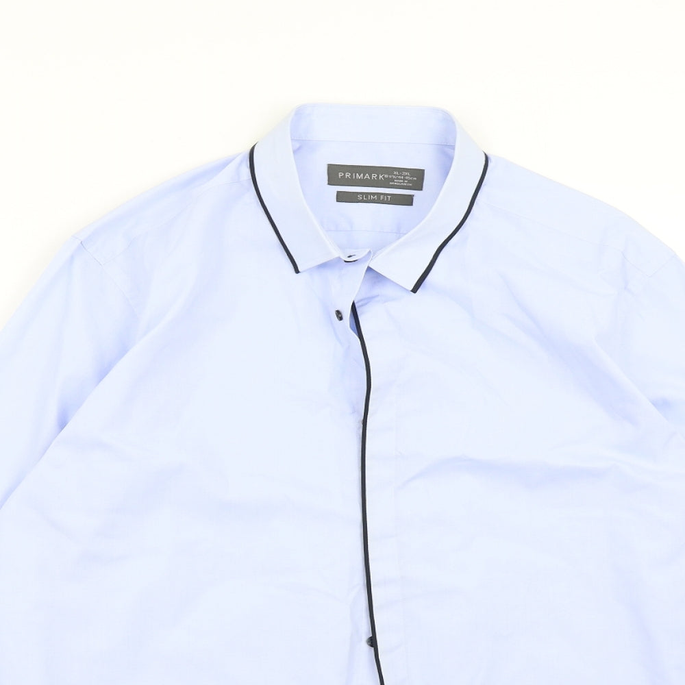 Primark Mens Blue    Button-Up Size XL