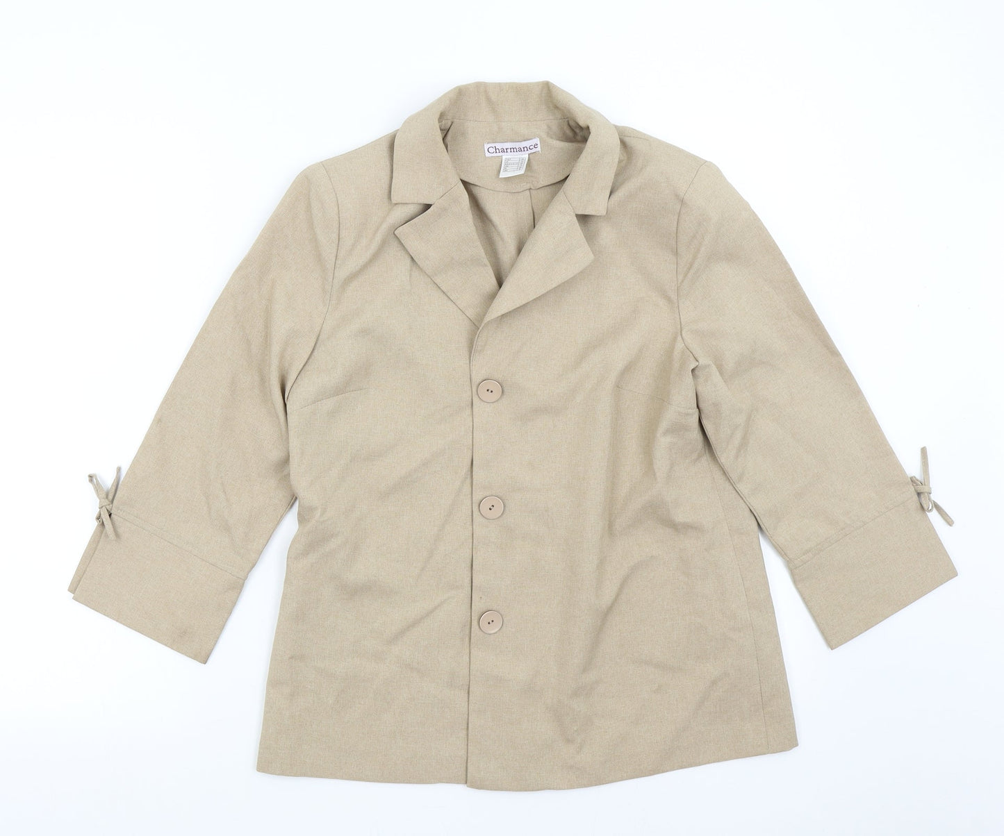 Charmance Womens Brown   Jacket Blazer Size 12
