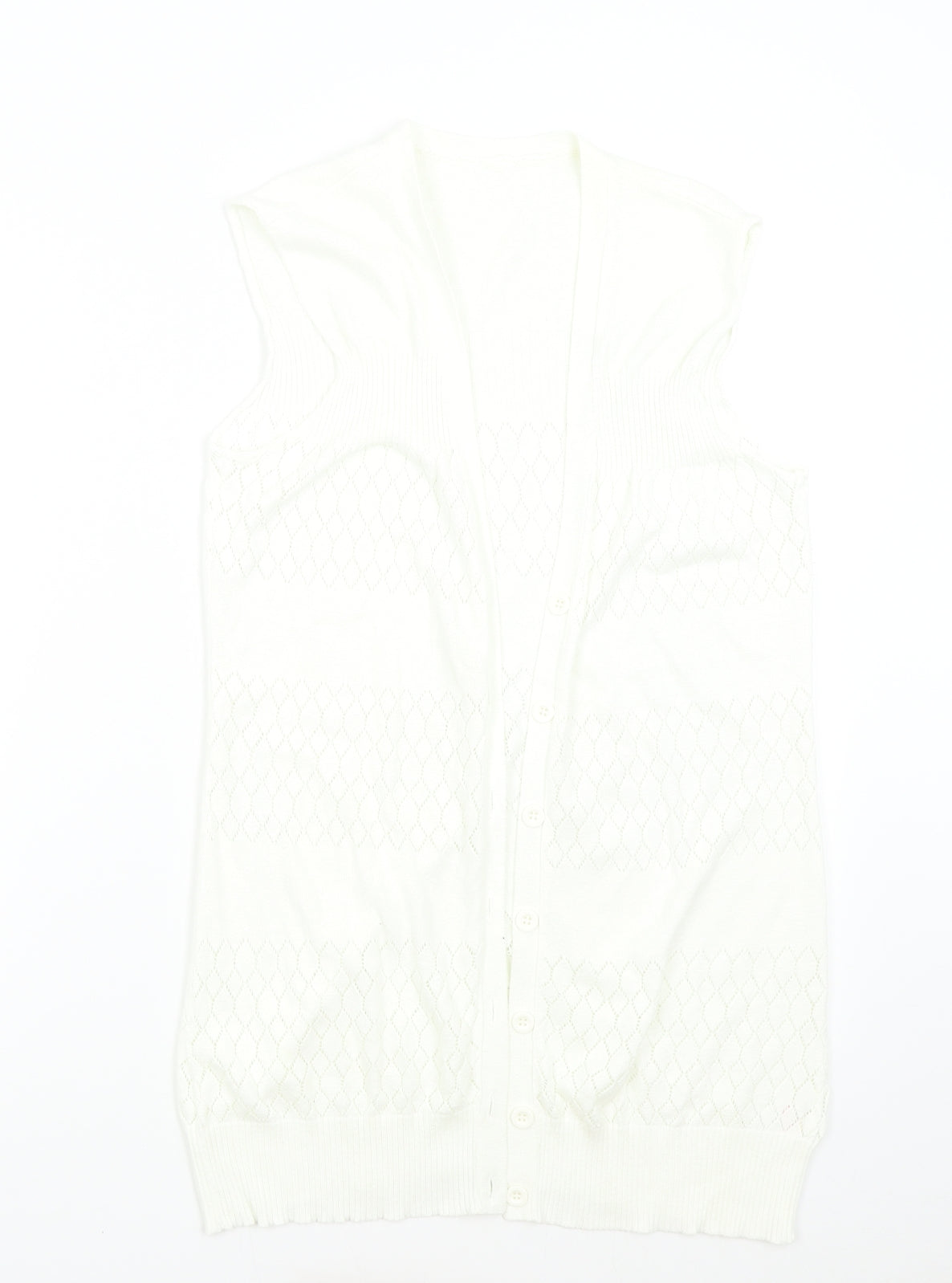 Womens UK Size 10 Topshop Ivory Cardigan Jumper