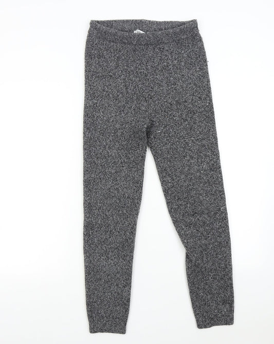 Womens UK Size S Zara Regular Fit Sweatpants Grey Trousers