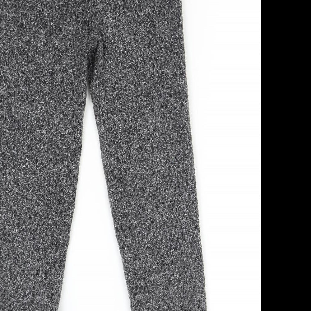 Womens UK Size S Zara Regular Fit Sweatpants Grey Trousers