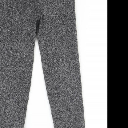 Womens UK Size S Zara Regular Fit Sweatpants Grey Trousers