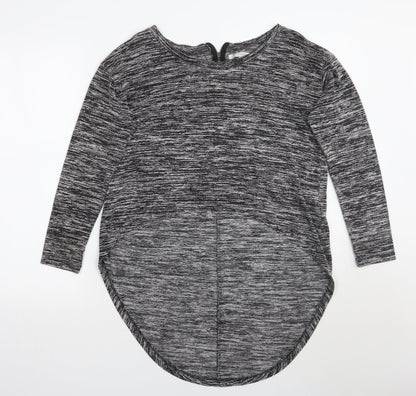 Womens UK Size 12 Glamorous Grey Basic T-Shirt