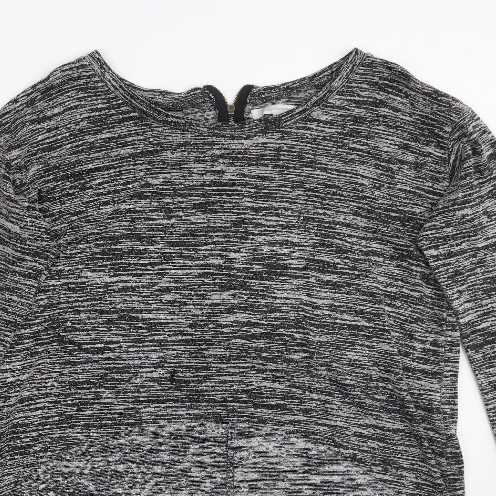 Womens UK Size 12 Glamorous Grey Basic T-Shirt