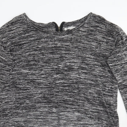 Womens UK Size 12 Glamorous Grey Basic T-Shirt
