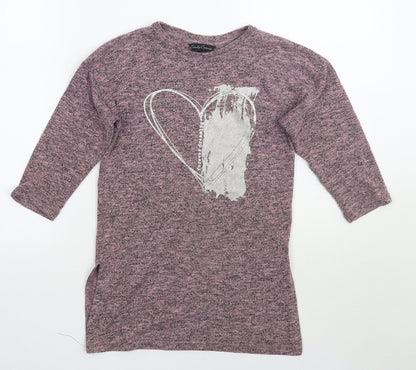 Candy Couture Girls Pink   Basic T-Shirt Size 10-11 Years