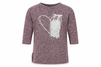 Front view of Candy Couture girls’ pink basic t-shirt, size 10-11, years