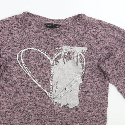 Candy Couture Girls Pink   Basic T-Shirt Size 10-11 Years
