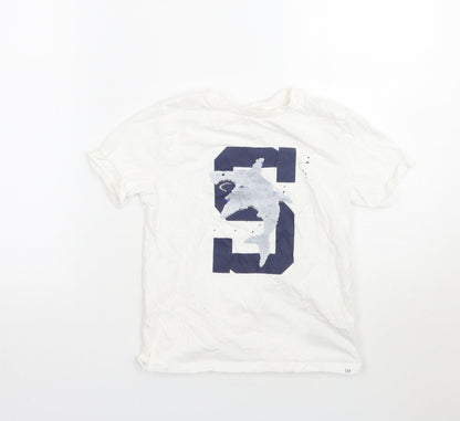 Gap Boys White  Rayon Basic T-Shirt Size S