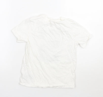 Gap Boys White  Rayon Basic T-Shirt Size S