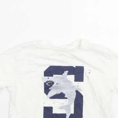 Gap Boys White  Rayon Basic T-Shirt Size S