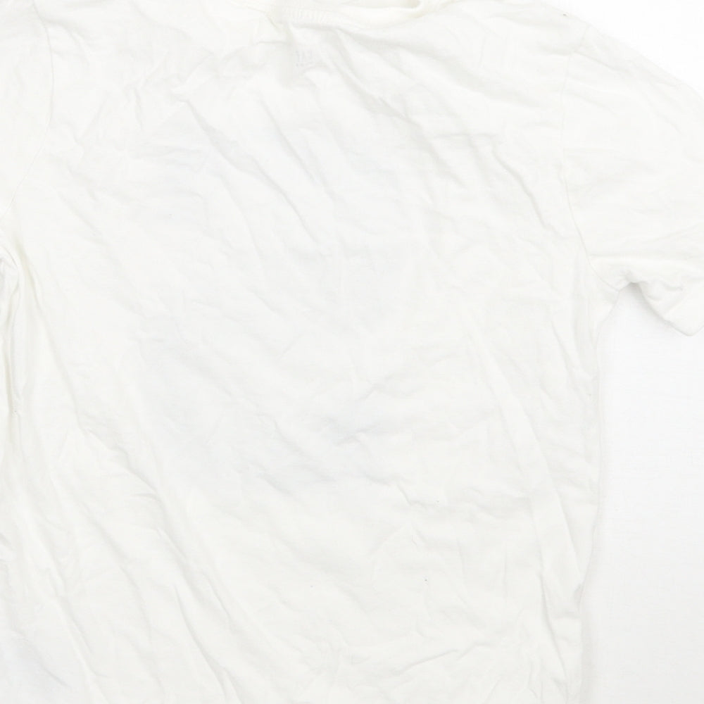 Gap Boys White  Rayon Basic T-Shirt Size S