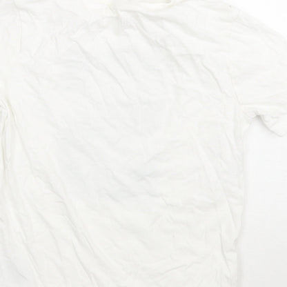Gap Boys White  Rayon Basic T-Shirt Size S