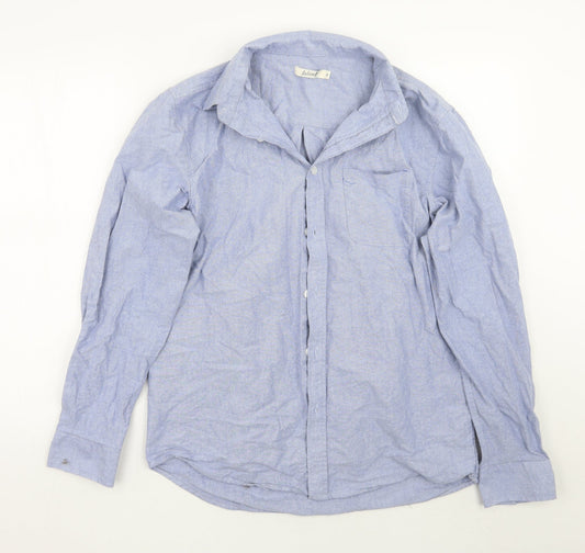 Mens UK Size M Onfire Blue  Button-Up Long Sleeve Casual Shirt