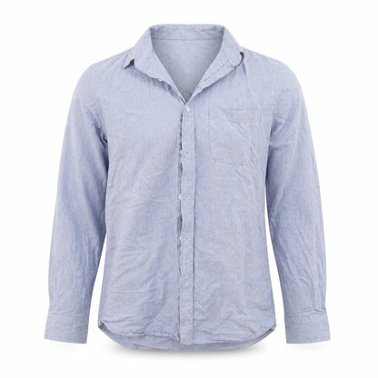 Mens UK Size M Onfire Blue  Button-Up Long Sleeve Casual Shirt