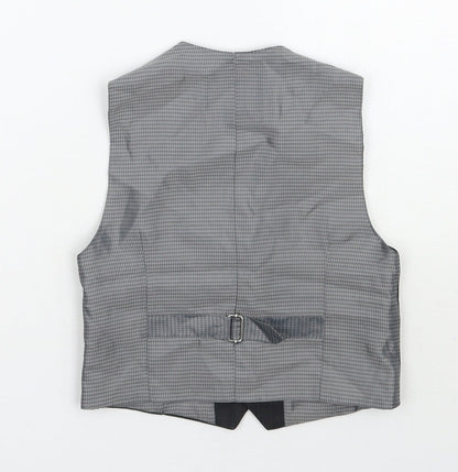 Back view of Next boys’ grey jacket waistcoat, size 4, years